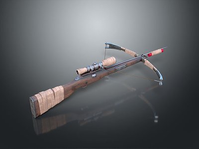 rifle semi-automatic rifle combat rifle battle rifle carbine war rifle attack rifle 3d model