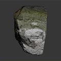 Wooden Stone Natural Raw Block With Green Brown White Color And Texture