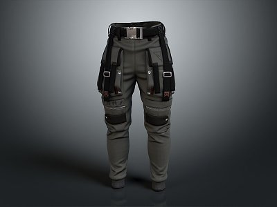 Jeans Straight Pants Khakis Bloomers Wide Leg Pants Flare Pants Pencil Pants Cargo Pants 3d model