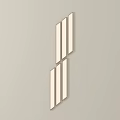 Elegant Modern Wall Lamp With Sleek Linear Design And Brushed Gold Metal Finish