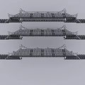 Ancient Chinese Architecture Traditional Roof Design With Curved Eaves And Tile Patterns