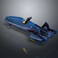 Modern Spaceship Spacecraft 3d model