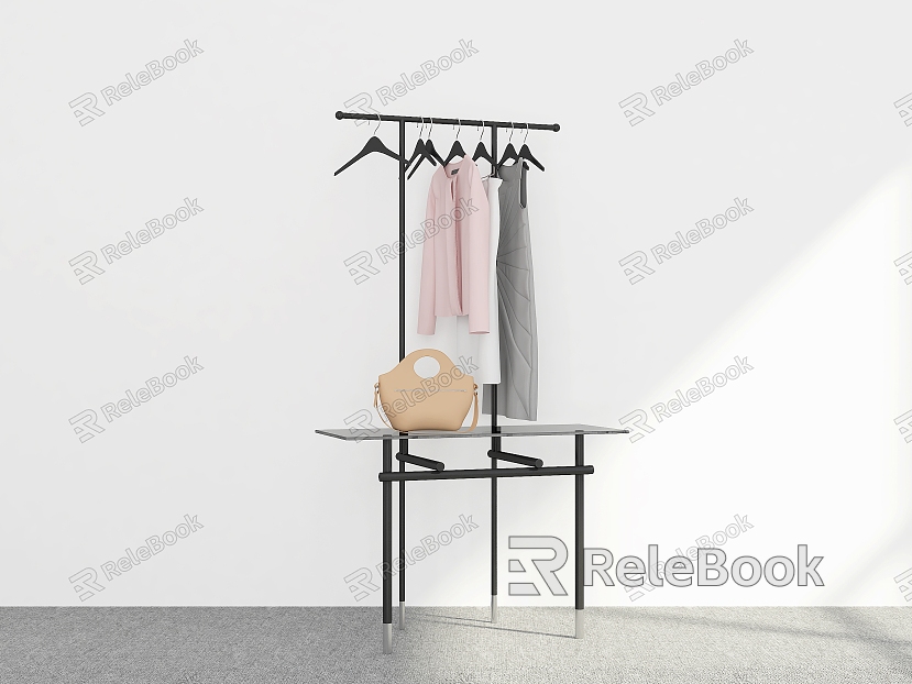 Hanger Floor Hanger Coat Rack Storage Hanger Clothes Rack Hanger model