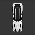 Classic Black And White Vintage Car With Roof Rack And Retro Design