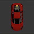 Red Sports Car With Sleek Aerodynamic Design And Glossy Exterior Finish
