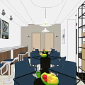 Modern Office Interior Design With Glass Partitions Golden Frames Desks Computers And Green Plants