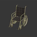 Modern Durable Wheelchair With Metal Frame Fabric Seat And Smooth Rolling Wheels