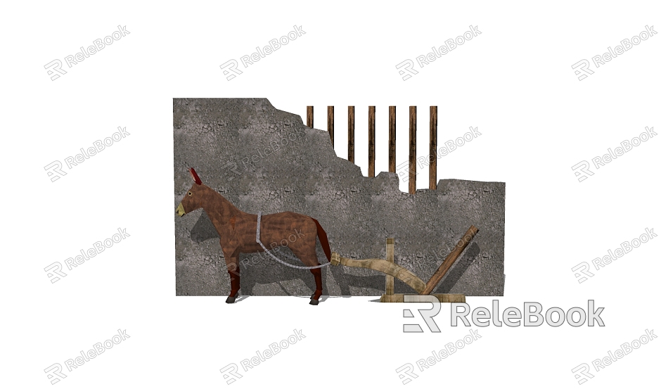 Modern farm tools exquisite culture background wall model