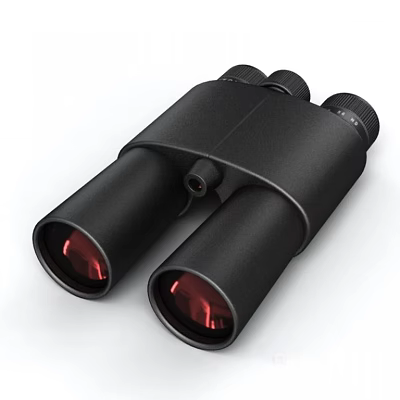 Black Commercial Binoculars Equipment With Red Lenses And High Quality Optics 3d model Black Commercial Binoculars Equipment With Red Lenses And High Quality Optics 3d model