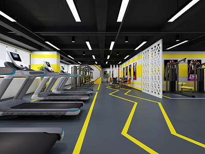 Modern Gym 3d model