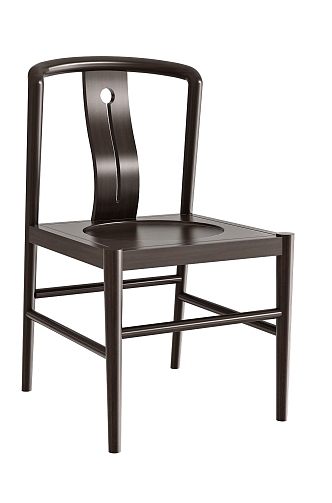 New Chinese Dining Chair 3d model