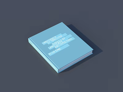 Essential Business Marketing Book With Blue Cover And Professional Strategy Guide Content 3d model