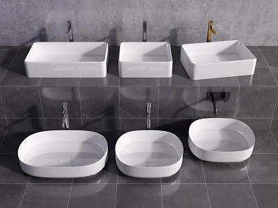 Modern wash basin wash basin table basin 3d model