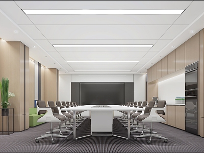 Modern office meeting room 3d model