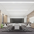 Modern office meeting room 3d model