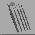 Stainless Steel Dental Medical Instruments Set With Various Professional Tools for Clinical Use