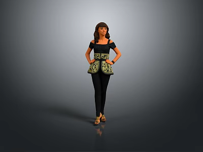 Woman Female Beauty Female Youth Girl Female Character Girl Realistic Woman 3d model