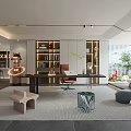 Modern study 3d model