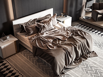 Modern style commodity bed model