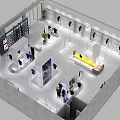 Modern Clothing Store Interior With Clothing Racks Mannequins And Display Areas