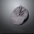 Comfortable Modern Light Purple Fabric Bean Bag Chair For Living Room Furniture