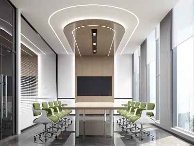 Modern Conference Room Conference Room Training Room 3d model