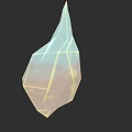 Transparent Geometric Crystal Gemstone Jewelry With Irregular Shape And Shiny Surface