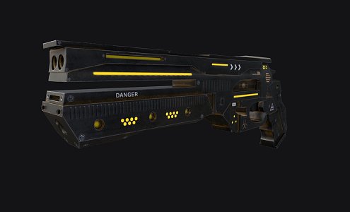 Weapon Sci-Fi Pistol 3d model