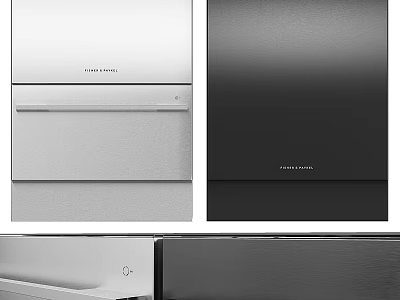 Siemens Modern Built in Kitchen Appliances With White And Black Color Options And Control Panel 3d model
