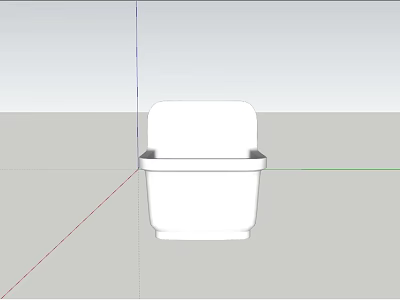 Modern White Toilet 3D Model Design For Bathroom Interior 3d model