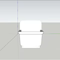 Modern White Toilet 3D Model Design For Bathroom Interior