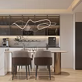 Modern Living Dining Room With Light Wood Flooring Neutral Tones Sofa Coffee Table TV Wall