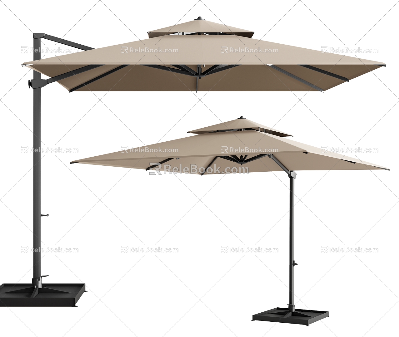 Outdoor Sunshade Sunshade Sun Umbrella Folding Umbrella 3d model