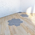 Modern Wood Flooring Close-up 3d model