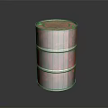 Rusty Red Barrel For Storing Homemade Food Ingredients In Pantry