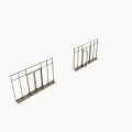 Modern Casement Window With Black Frame And Glass Panes Featuring Open Door And Sleek Design