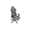 Gray Ergonomic Modern Home Office Desk and Chair Set With Comfortable Swivel Chair