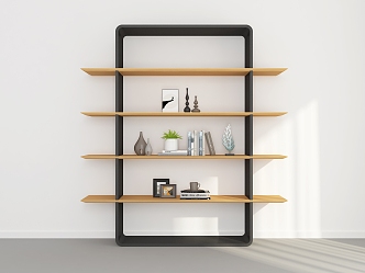 Modern Bookshelf 3d model