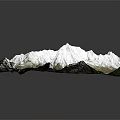 3D Terrain Model Featuring Snow Capped Mountains Winding River And Valleys 3d model