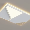 Modern minimalist living room ceiling lamp 3d model