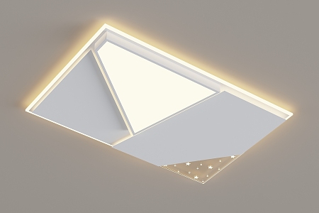 Modern minimalist living room ceiling lamp 3d model