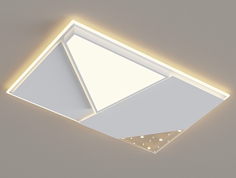 Modern minimalist living room ceiling lamp 3d model