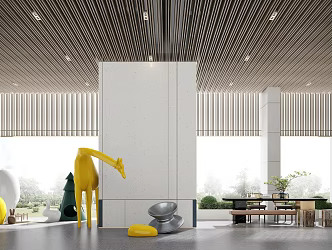 Modern Hall Reception Hall 3d model