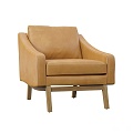 Modern Single Sofa Leather Sofa Casual Sofa Casual Chair Armchair Sofa Chair 3d model