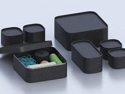 Needle box wool box iron box storage box tool box 3d model