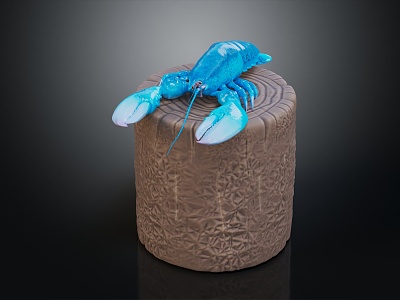 Modern Lobster Blue Shrimp Blue Devil Shrimp 3d model