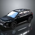 Black Modern SUV With Shiny Exterior And Stylish Alloy Wheels Design
