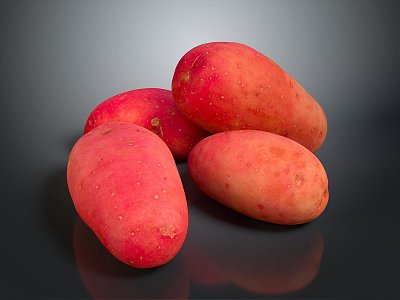 Modern Potato Vegetable Fruit Vegetable 3d model