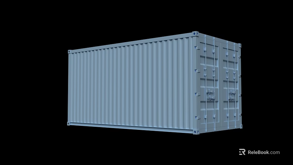 Industrial Equipment Heavy Duty Metal Shipping Container For Storage And Transportation 3d model 