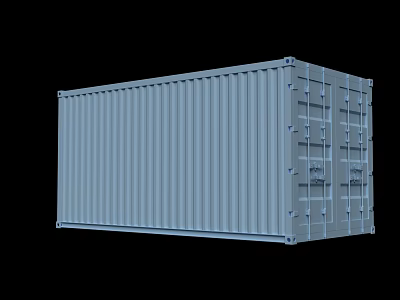 Industrial Equipment Heavy Duty Metal Shipping Container For Storage And Transportation 3d model